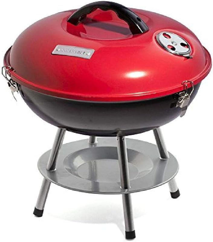 Cuisinart 14-inch portable charcoal grill in red