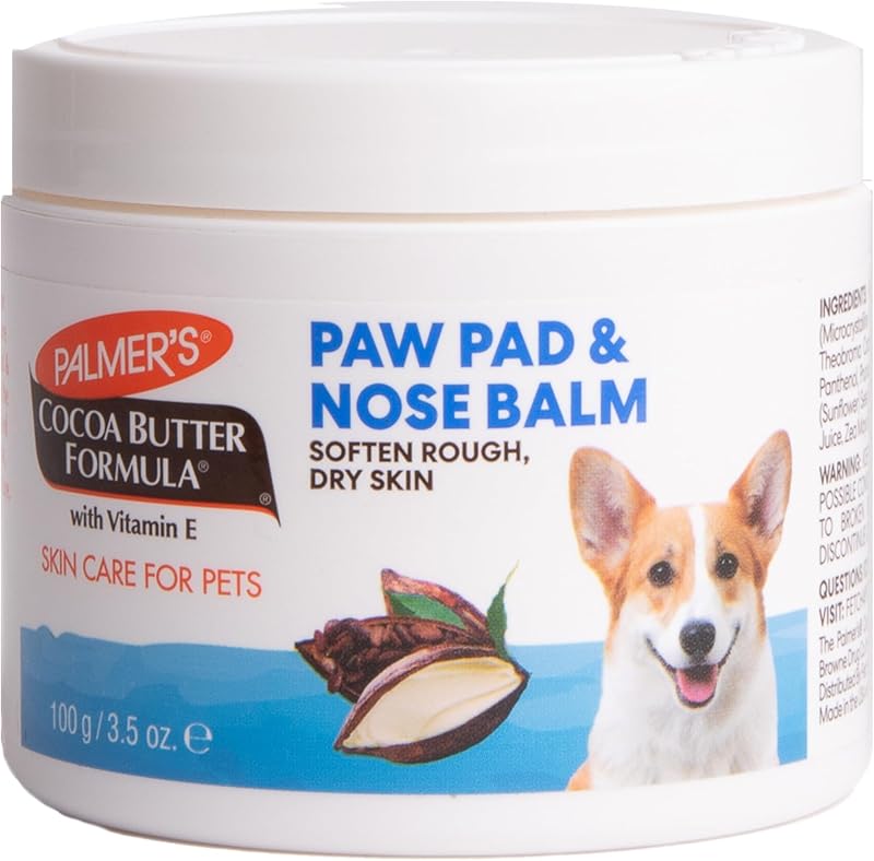 Palmer’s for Pets Cocoa Butter Paw Pad and Nose Balm jar, 3.5 oz