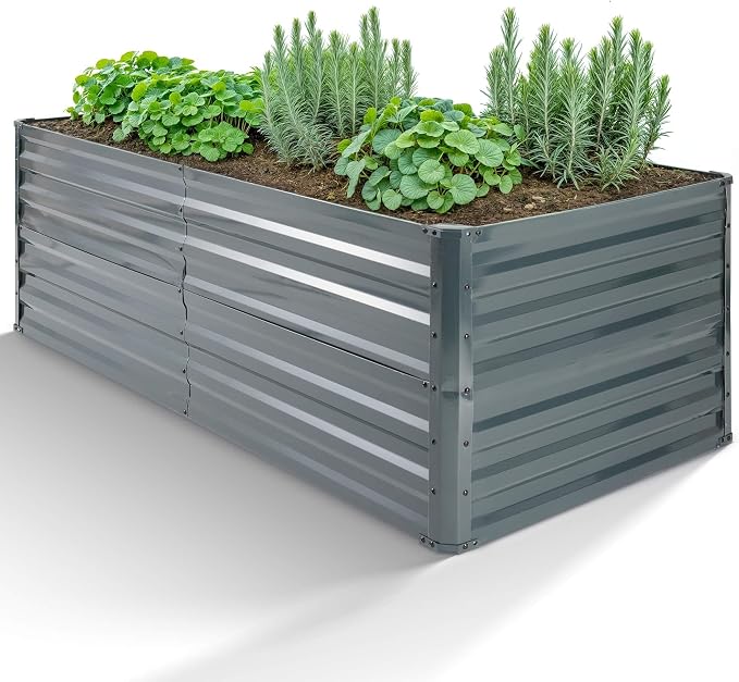 Arebos Hochbeet Metall 180x90x79 cm