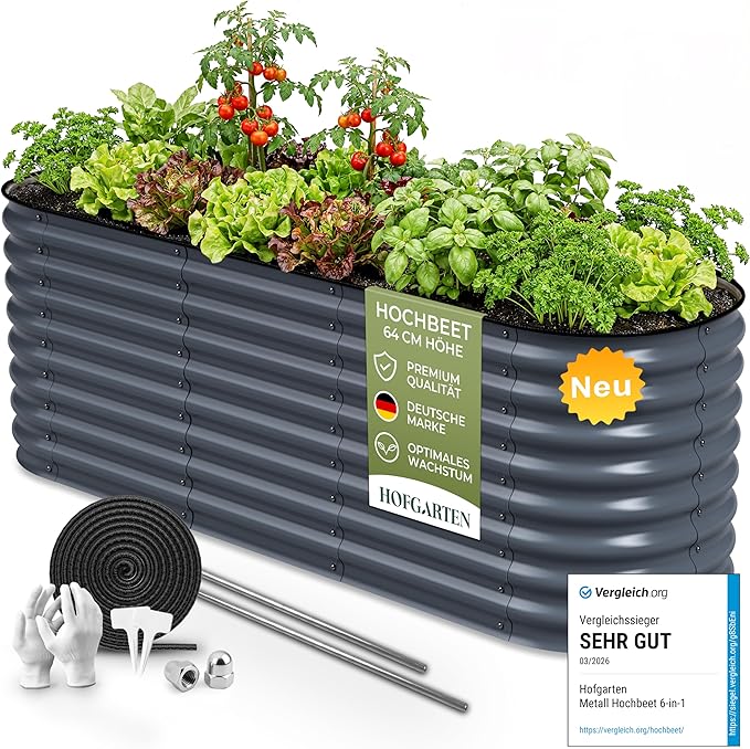 HOFGARTEN Hochbeet Metall 6-in-1