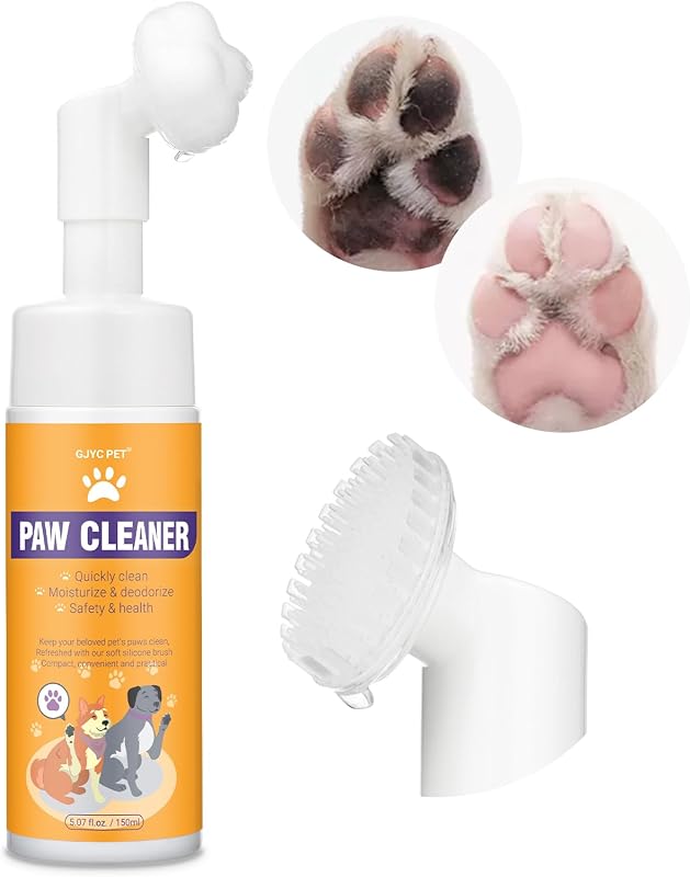 Pfotenreiniger-Schaum mit Silikonbürste für Hunde und Katzen