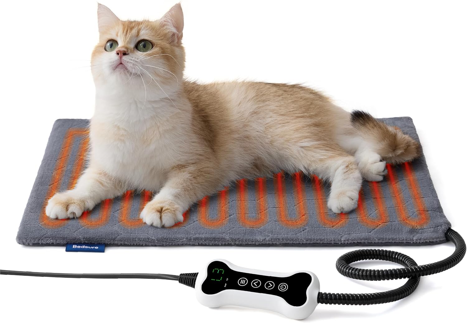 BEDSURE Heizdecke Katze Klein mit 6 Temperaturstufen